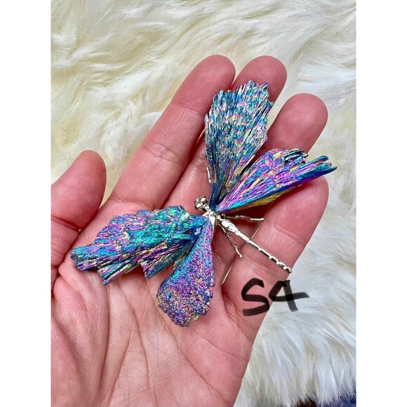 Handmade Other - Titanium AURA Coated Black TOURMALINE Dragonfly!